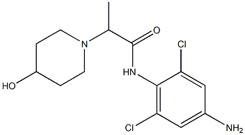 N-(4-amino-2,6-dichlorophenyl)-2-(4-hydroxypiperidin-1-yl)propanamide Struktur