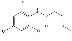 N-(4-amino-2,6-dichlorophenyl)-3-(ethylsulfanyl)propanamide Struktur