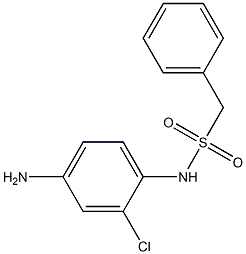 N-(4-amino-2-chlorophenyl)-1-phenylmethanesulfonamide Struktur