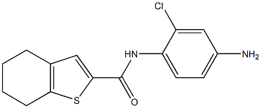 N-(4-amino-2-chlorophenyl)-4,5,6,7-tetrahydro-1-benzothiophene-2-carboxamide Struktur