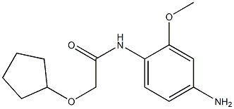 N-(4-amino-2-methoxyphenyl)-2-(cyclopentyloxy)acetamide Struktur