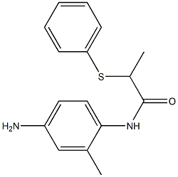 N-(4-amino-2-methylphenyl)-2-(phenylsulfanyl)propanamide Struktur