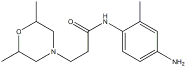 N-(4-amino-2-methylphenyl)-3-(2,6-dimethylmorpholin-4-yl)propanamide Struktur