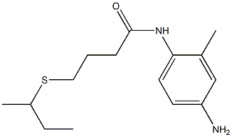 N-(4-amino-2-methylphenyl)-4-(butan-2-ylsulfanyl)butanamide Struktur