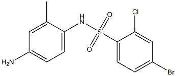 N-(4-amino-2-methylphenyl)-4-bromo-2-chlorobenzene-1-sulfonamide Struktur