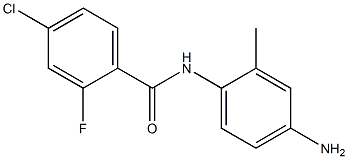 N-(4-amino-2-methylphenyl)-4-chloro-2-fluorobenzamide Struktur