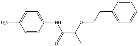 N-(4-aminophenyl)-2-(2-phenylethoxy)propanamide Struktur