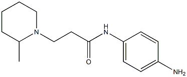 N-(4-aminophenyl)-3-(2-methylpiperidin-1-yl)propanamide Struktur