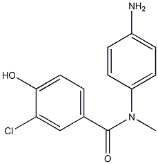 N-(4-aminophenyl)-3-chloro-4-hydroxy-N-methylbenzamide Struktur