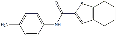 N-(4-aminophenyl)-4,5,6,7-tetrahydro-1-benzothiophene-2-carboxamide Struktur