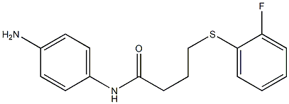 N-(4-aminophenyl)-4-[(2-fluorophenyl)sulfanyl]butanamide Struktur