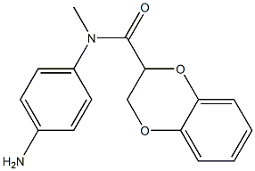 N-(4-aminophenyl)-N-methyl-2,3-dihydro-1,4-benzodioxine-2-carboxamide Struktur