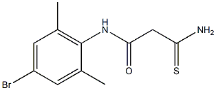 N-(4-bromo-2,6-dimethylphenyl)-2-carbamothioylacetamide Struktur