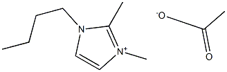 1-Butyl-2,3-diMethylImidazolium Acetate Struktur