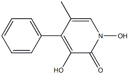 3-Hydroxy-5-Methyl-N-Hydroxyphenyl-2-1H-Pyridone Struktur