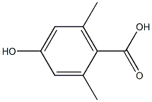 2,6-dimethyl-4-hydroxybenzoic acid Struktur