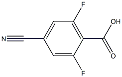 4-氰基-2,6-二氟苯甲酸, , 結(jié)構(gòu)式