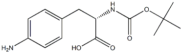 BOC-L-4-aminophenylalanine Struktur