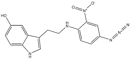 N-(2-nitro-4-azidophenyl)serotonin Struktur