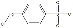 PARA-CHLOROMERCURIPHENYLSULPHONATE Struktur