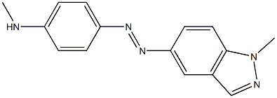 1-METHYL-5-(PARA-METHYLAMINOPHENYLAZO)INDAZOLE Struktur