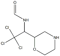 FORMAMIDE,N-(2,2,2-TRICHLORO-1-(MORPHOLINYL)ETHYL)- Struktur