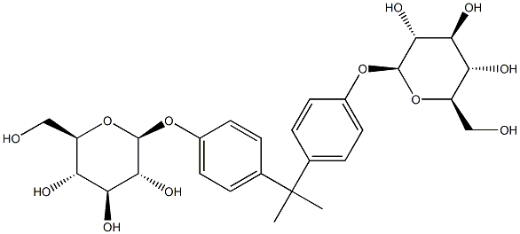 BISPHENOLADI-BETA-D-GLUCOPYRANOSIDE Struktur