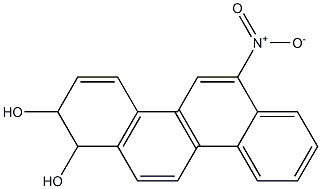 CHRYSENE-1,2-DIOL,1,2-DIHYDRO-6-NITRO-,(E)- Struktur