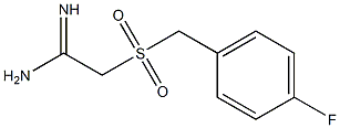 2-(4-FLUOROPHENYLMETHANESULPHONYL)ACETAMIDINE Struktur