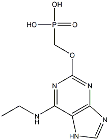 2-(Phosphonomethoxy)ethyladenine Struktur