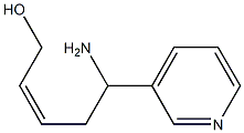 (2Z)-5-Amino-5-Pyridin-3-ylpent-2-En-1-ol Struktur