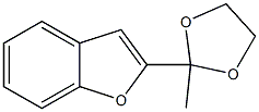 2-(2-Methyl-1,3-Dioxolan-2-yl)-1-Benzofuran Struktur