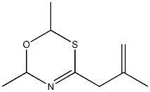 2,6-Dimethyl-4-(2-Methylprop-2-Enyl)-6H-1,3,5-Oxathiazine Struktur