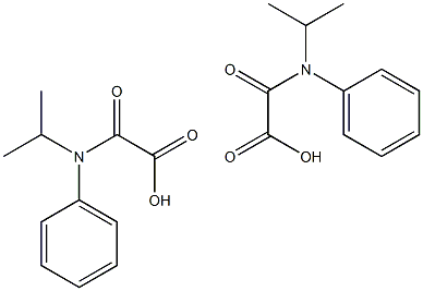 N-(1-Methylethyl)-N-(phenyl)oxalamic acid, [(1-Methylethyl)phenylamino]oxo-acetic acid Struktur