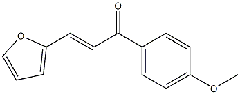 (E)-3-(furan-2-yl)-1-(4-methoxyphenyl)prop-2-en-1-one Struktur