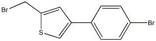 2-(bromomethyl)-4-(4-bromophenyl)thiophene Struktur