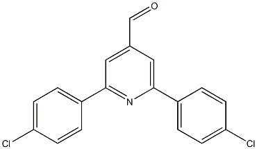 2,6-bis(4-chlorophenyl)pyridine-4-carbaldehyde Struktur