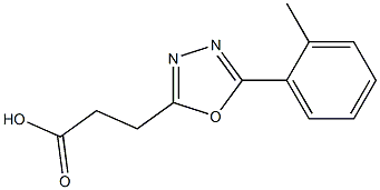 3-(5-o-tolyl-1,3,4-oxadiazol-2-yl)propanoic acid Struktur