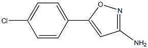 5-(4-chlorophenyl)isoxazol-3-amine Struktur