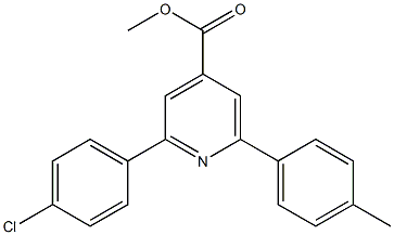 methyl 2-(4-chlorophenyl)-6-p-tolylpyridine-4-carboxylate Struktur