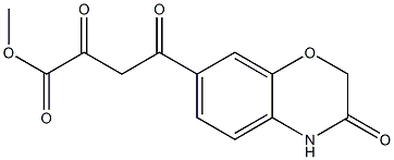 methyl 4-(3,4-dihydro-3-oxo-2H-benzo[b][1,4]oxazin-7-yl)-2,4-dioxobutanoate Struktur