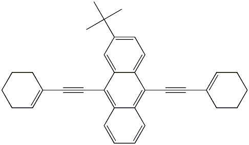 2-TERT-BUTYL-9,10-BIS(CYCLOHEX-1-ENYLETHYNYL)ANTHRACENE Struktur