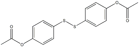 BIS(4-ACETOXYPHENYL) DISULFIDE Struktur