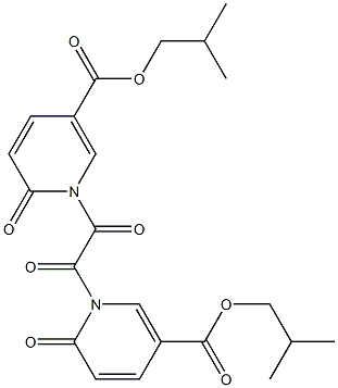 N,N''-OXALYLBIS(ISOBUTYL 6-OXONICOTINATE) Struktur