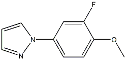 1-(3-FLUORO-4-METHOXY-PHENYL)-1H-PYRAZOLE Struktur