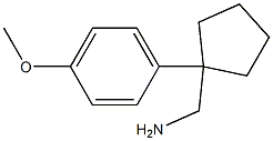 1-[1-(4-METHOXYPHENYL)CYCLOPENTYL]METHANAMINE Struktur