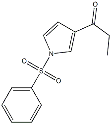 1-[1-(PHENYLSULFONYL)-1H-PYRROL-3-YL]PROPAN-1-ONE Struktur