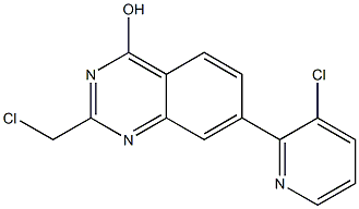 2-(CHLOROMETHYL)-7-(3-CHLOROPYRIDIN-2-YL)QUINAZOLIN-4-OL Struktur