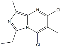 2,4-DICHLORO-6-ETHYL-3,8-DIMETHYLIMIDAZO[1,5-A]PYRIMIDINE Struktur