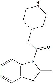 2-METHYL-1-(PIPERIDIN-4-YLACETYL)INDOLINE Struktur